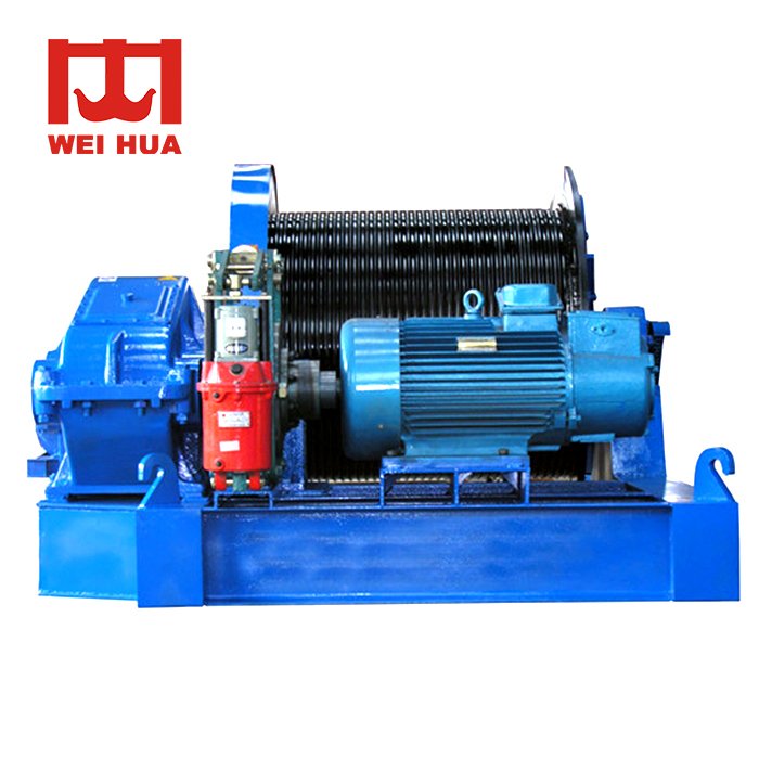 China Heavy Duty 50 Ton 100 Ton 200 Ton Marine Electric Hydraulic Winches for Boat Anchor Pulling Using