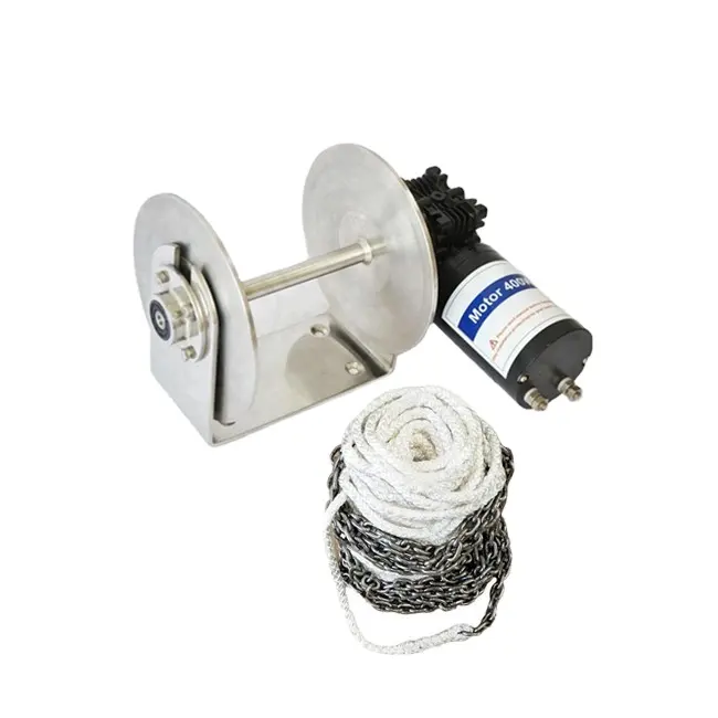 Wholesale 24v Boat Winch 600 1000 1200w Electric Boat Accessories Marine Windlass Oem Odm Boat Anchor Winch 12v Electric