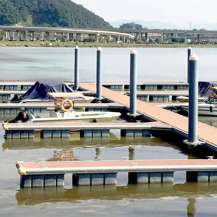 Popular Sale High Quality Aluminum Alloy Frame Floating Pontoon Docks Walkway Platform