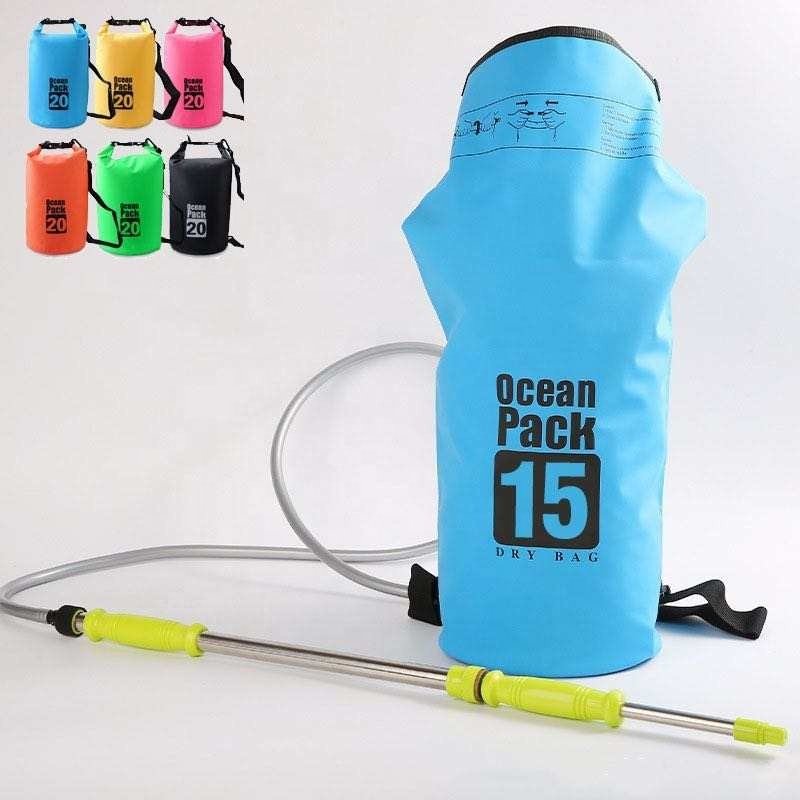 Water Splashing Festival Artifact Large Capacity Portable Waterproof Outdoor Dry Backpack Accessories Water Gun Bag Wholesale
