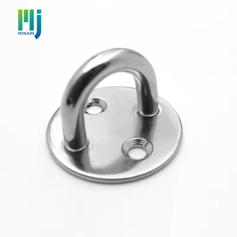 Stainless Steel Marine Boat Ceiling Wall Mount Hook Heavy Duty Anchor Diamond Pad Eye Plate
