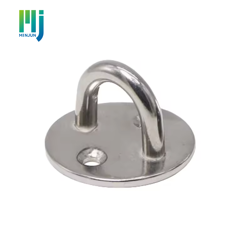 Stainless Steel Marine Boat Ceiling Wall Mount Hook Heavy Duty Anchor Diamond Pad Eye Plate