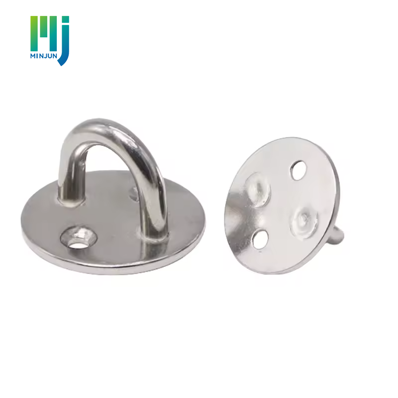 Stainless Steel Marine Boat Ceiling Wall Mount Hook Heavy Duty Anchor Diamond Pad Eye Plate
