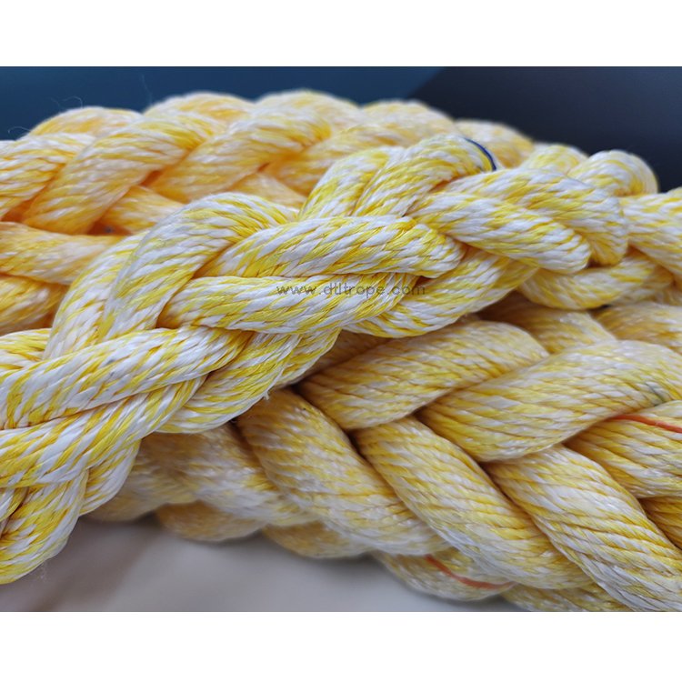 High Strength 8 Strand 12 Strand 24 Strand 80mm Mooring Anchor Rope pp Material Boat Nylon Rope White Color