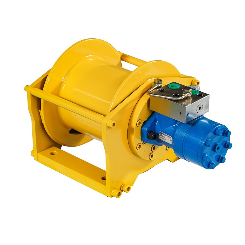 4 Ton / 9000 Lbs Hydraulic Winch Recovery Truck Winch With Manual Clutch Wire Rope Hook for Platform