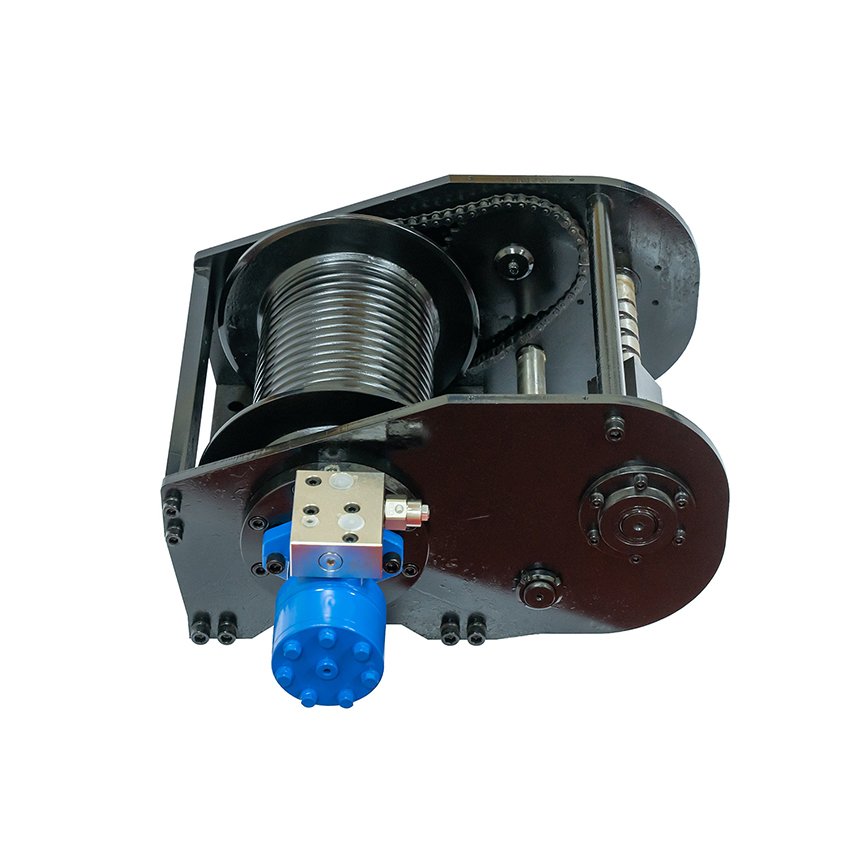 4 Ton / 9000 Lbs Hydraulic Winch Recovery Truck Winch With Manual Clutch Wire Rope Hook for Platform
