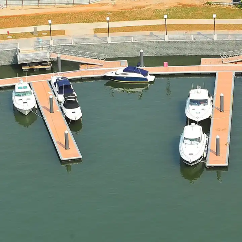 Aluminum Floating Jetty Prefabricated Wood House Fishing Floating Pontoon Dock for Boat Ship