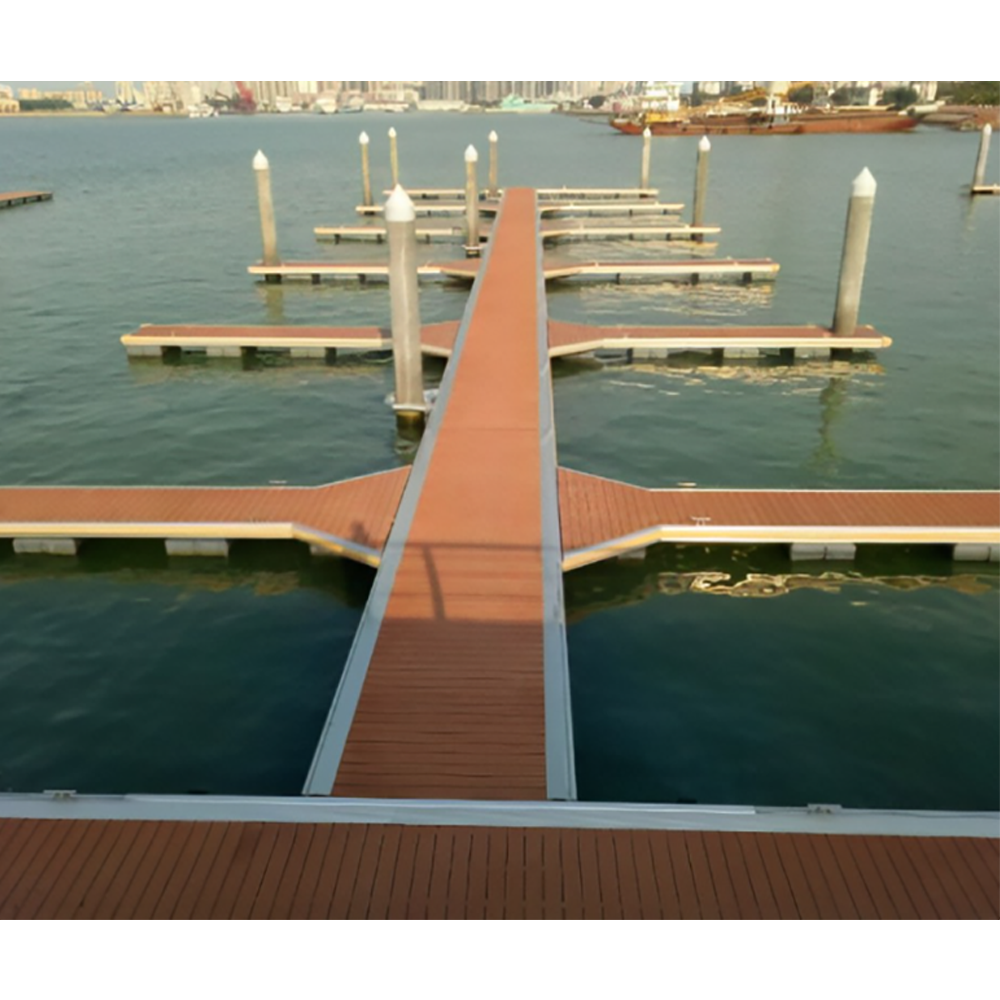 Aluminum Floating Jetty Prefabricated Wood House Fishing Floating Pontoon Dock for Boat Ship