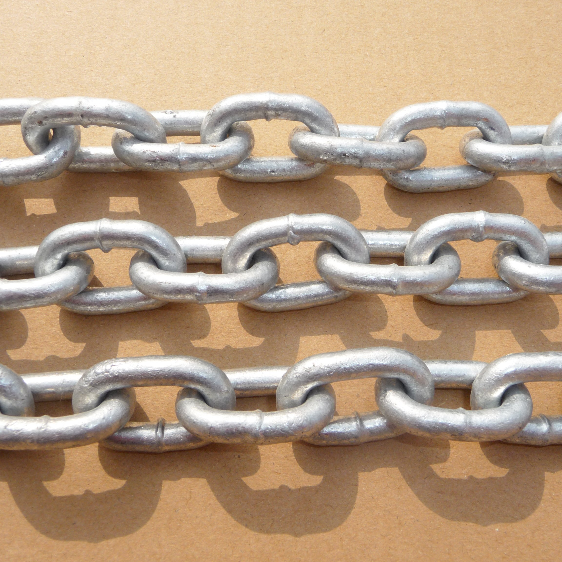 Galvanized DIN766 Open Link Anchor Chain Boat Chain