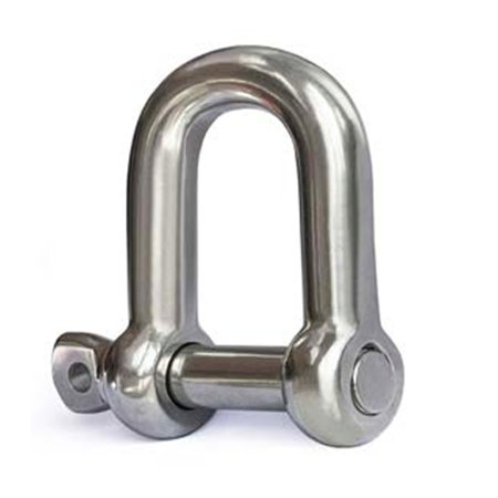 Forged Bow Shackle D-shaped Stainless Steel Shackle Marine Rigging Lifting Boat D Shackle For Wire Rope Assembly