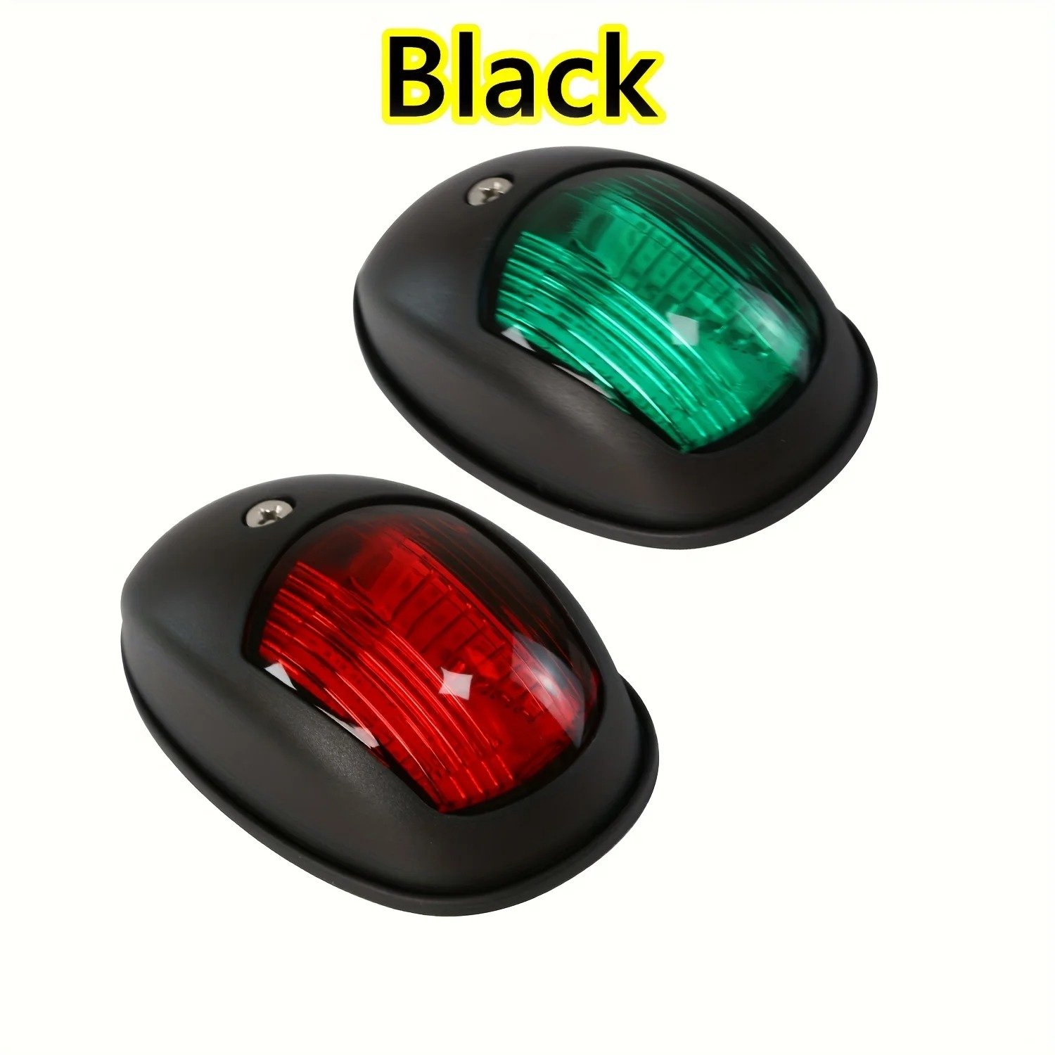 LED Navigation Lights Red Green 8 LED Navigation Lights DC10V-30V Marine Bow Light Lamp for Boat Pontoon