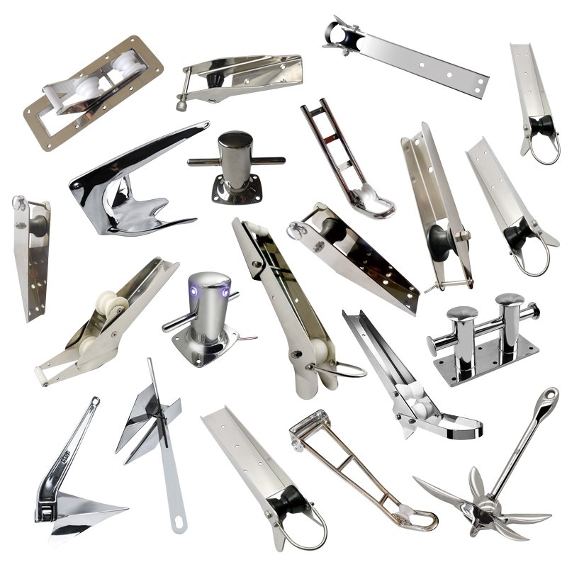 Marine Hardware Boat Parts Boat Anchor 304/316 Stainless Steel Bruce Anchor for Yacht Boat
