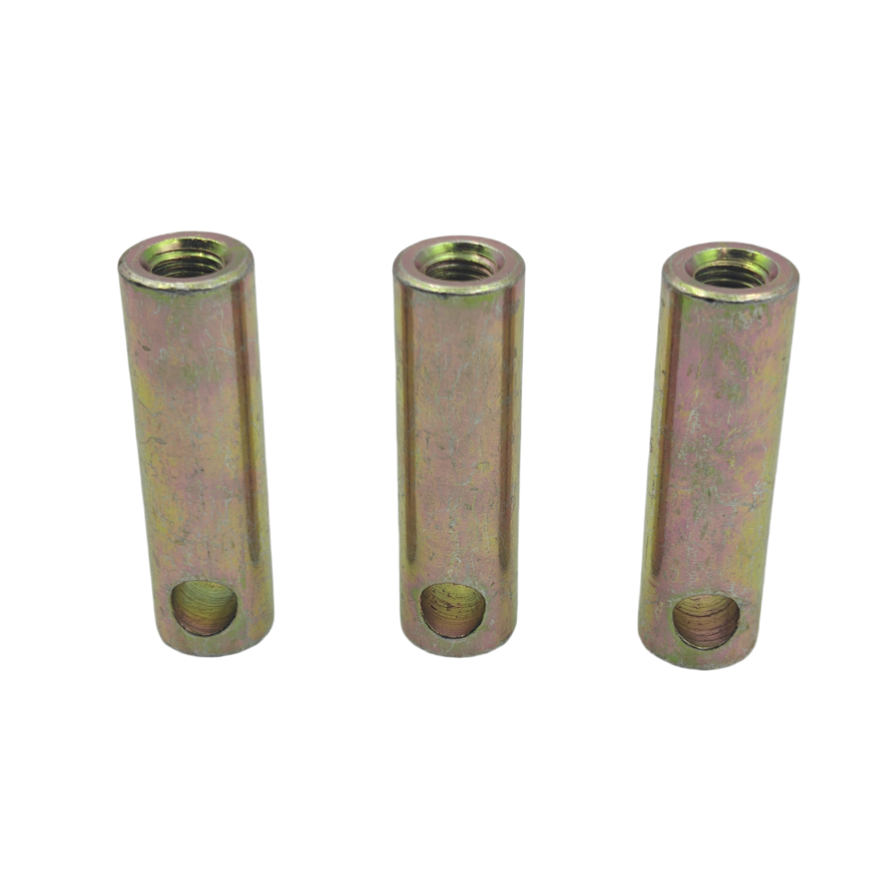 High Strength Zinc-Plated Solid Steel Bar Nuts Lifting Inserts Sockets For Precast Construction Thread Anchor System For Mining