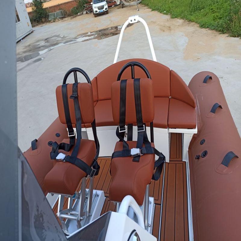 Italian Design High-End Luxury 620 RIB Aluminum Hull Outboard Yacht Inflatable for Fishing and Patrol for River Usage
