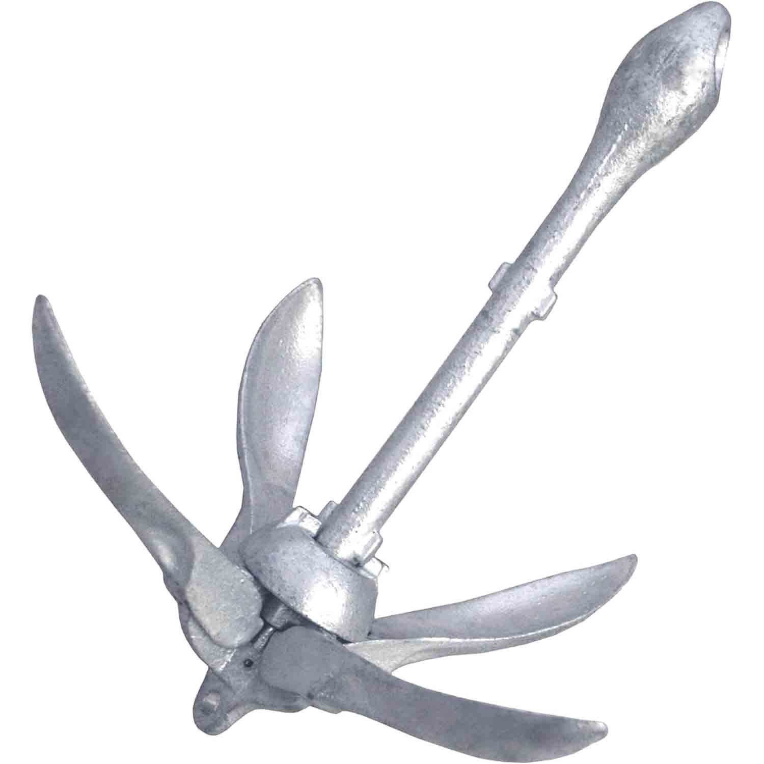 MARINE Galvanized Folding Kayak Anchor for Kayaks, Canoes, Paddle Boards, Boat Accessories (B06)