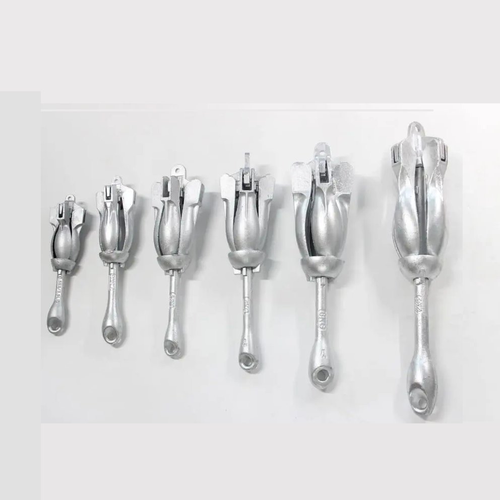 MARINE Galvanized Folding Kayak Anchor for Kayaks, Canoes, Paddle Boards, Boat Accessories (B06)
