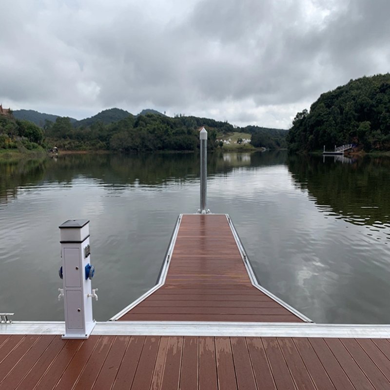 Customized Aluminium Frame Pontoon Dock Marina Floating Jetty Platform Hot Sale