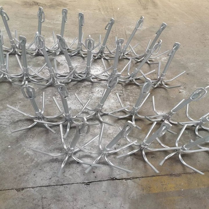 Hot Galvanizing Steel Ship Sand Claw Anchor Boat Anchor in Sand Yacht Accessory Sailboat