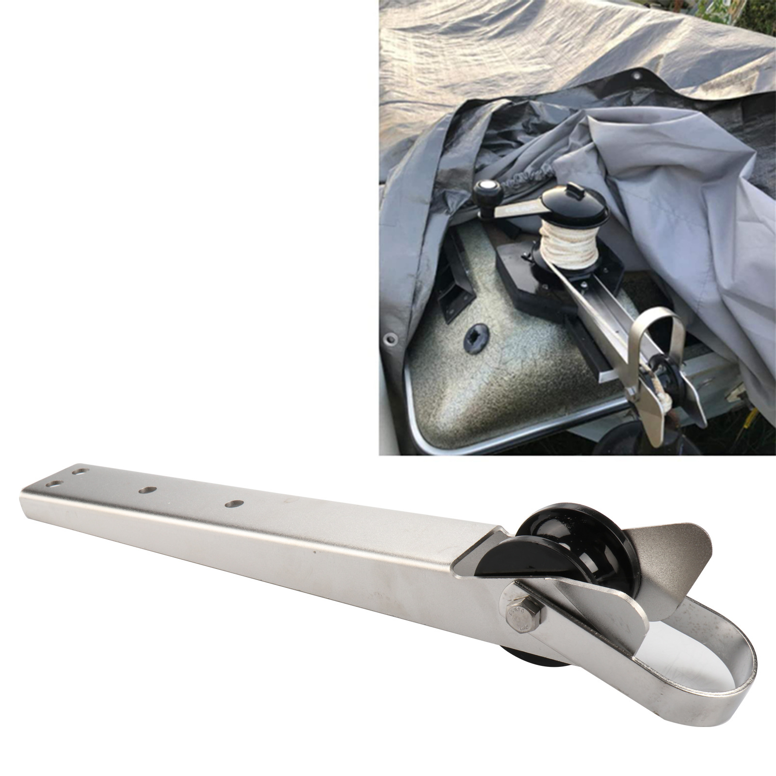 Marines Boat Marine Grade Stainless Steel Boat Anchor Roller Bracket Bow Roller