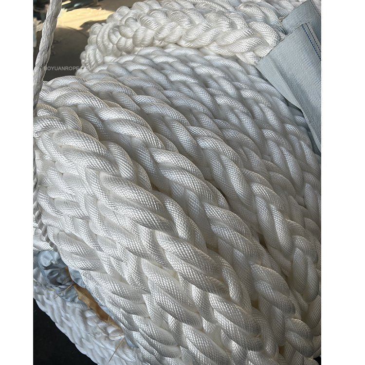 Thick PP Mooring Rope 60mm 64mm for Ships Tow Sailing Nautical Fishing PP Rope Marine Boat PP Polypropylene Rope