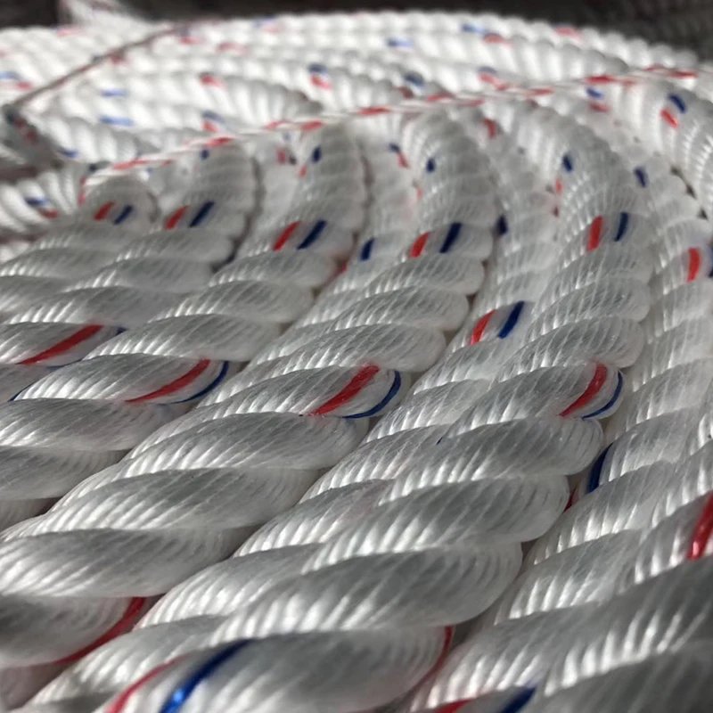 Wholesale 3 Strands Twisted Polyprophylene Rope UV Protected PP Danline for Mooring Towing and Fishing