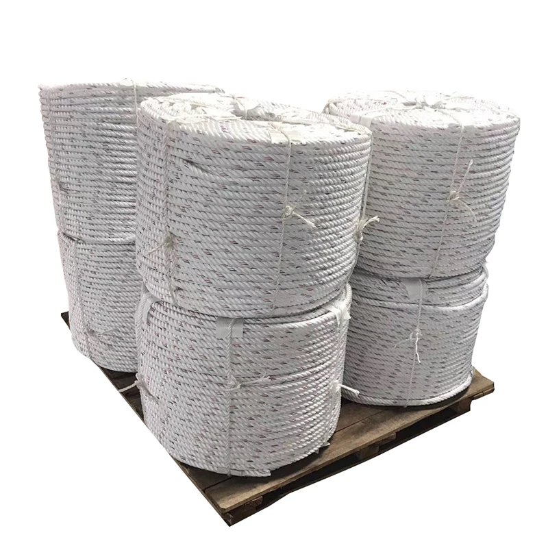 Wholesale 3 Strands Twisted Polyprophylene Rope UV Protected PP Danline for Mooring Towing and Fishing