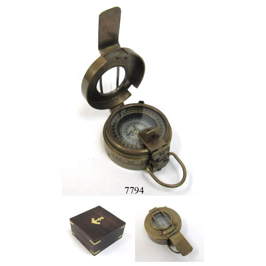 New Design Brass Nautical British Antique Prismatic Compass Nautical Decorative Compass for Sale