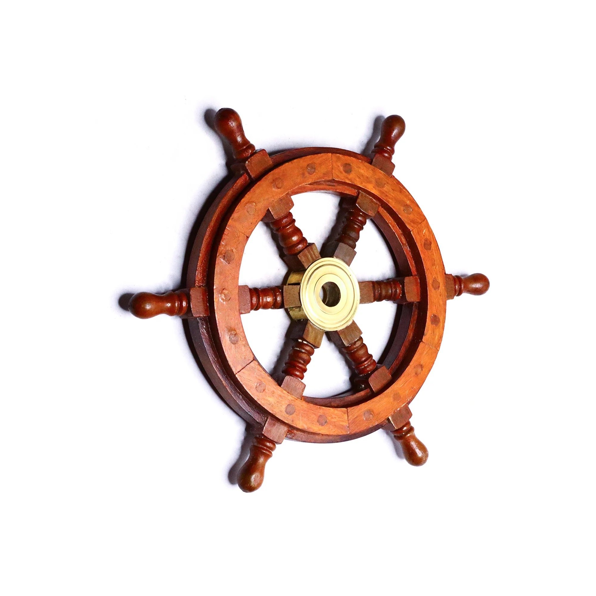 Latest Trend Nautical Beach Wooden Sign Boat Wheel Hoods Anchor Hanging Decoration Wooden Sign