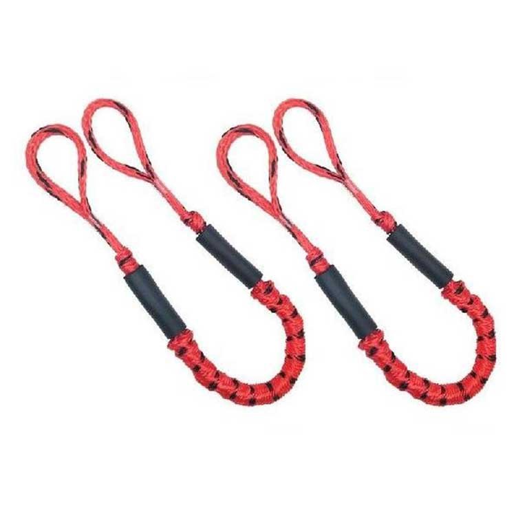 Marine Boat Bungee Dock Line Anchor / Mooring Rope 4-5.5ft Black Outdoor