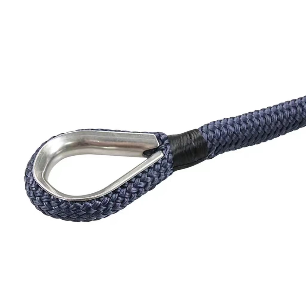 High Quality Strong Braided Marine Boat Rope with Metal Anchor Mooring Rope