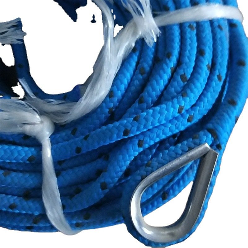 High Quality Strong Braided Marine Boat Rope with Metal Anchor Mooring Rope