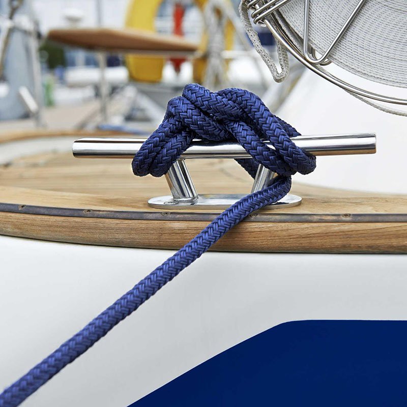 China Supplier 3/8inch Marine Rope 15ft Nylon Double Braided Dock Line for Boat Mooring and Sailing