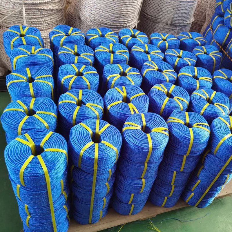 Heavy Duty 3 Strand Twisted Polypropylene Floating Fishing Line PP PE Rope for Sailing Marine Anchor Mooring