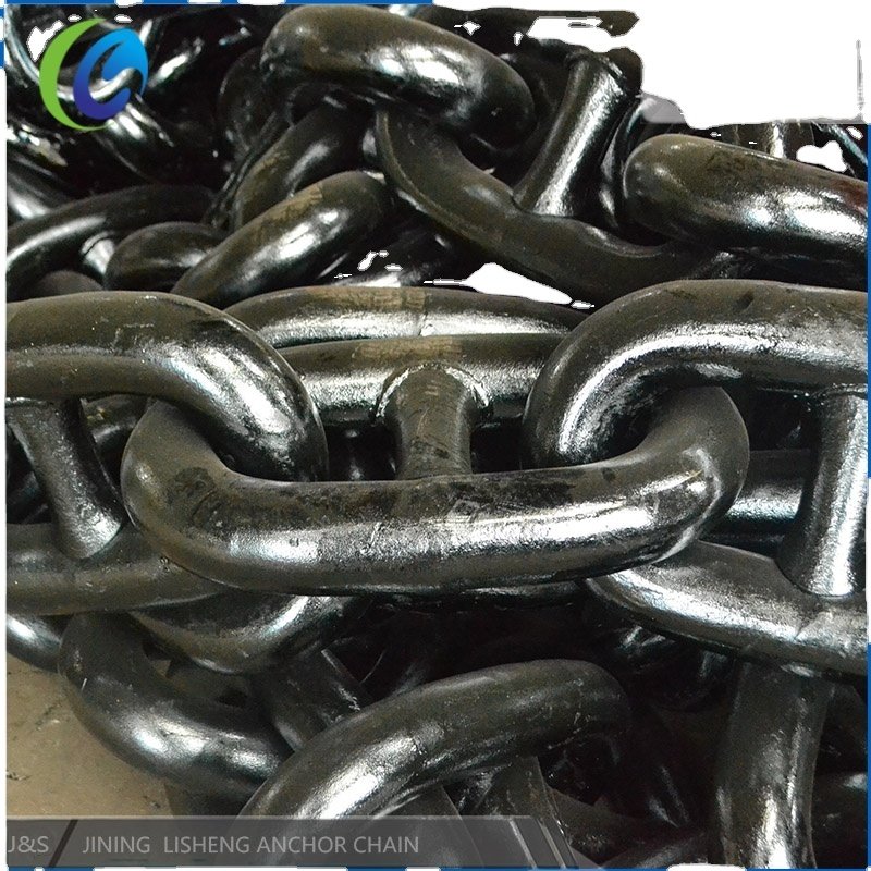 LR DNV ABS Certificated Large Pitch Ship Boat Anchor Chain Mooring Marine Flash Butt Welded Stud Chain