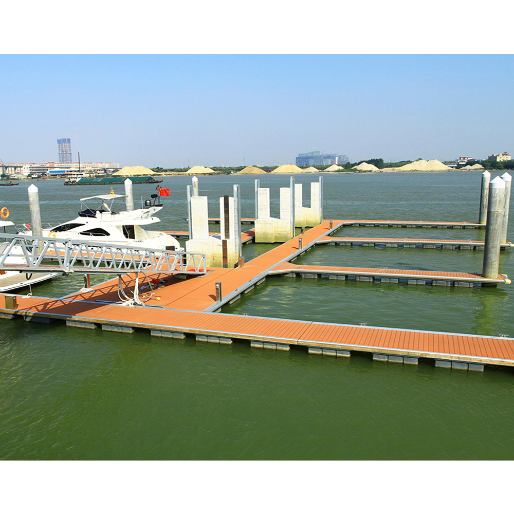 Aluminum Floating Dock and Pe Pontoon Box Customized Marina Engineering Floating Jetty