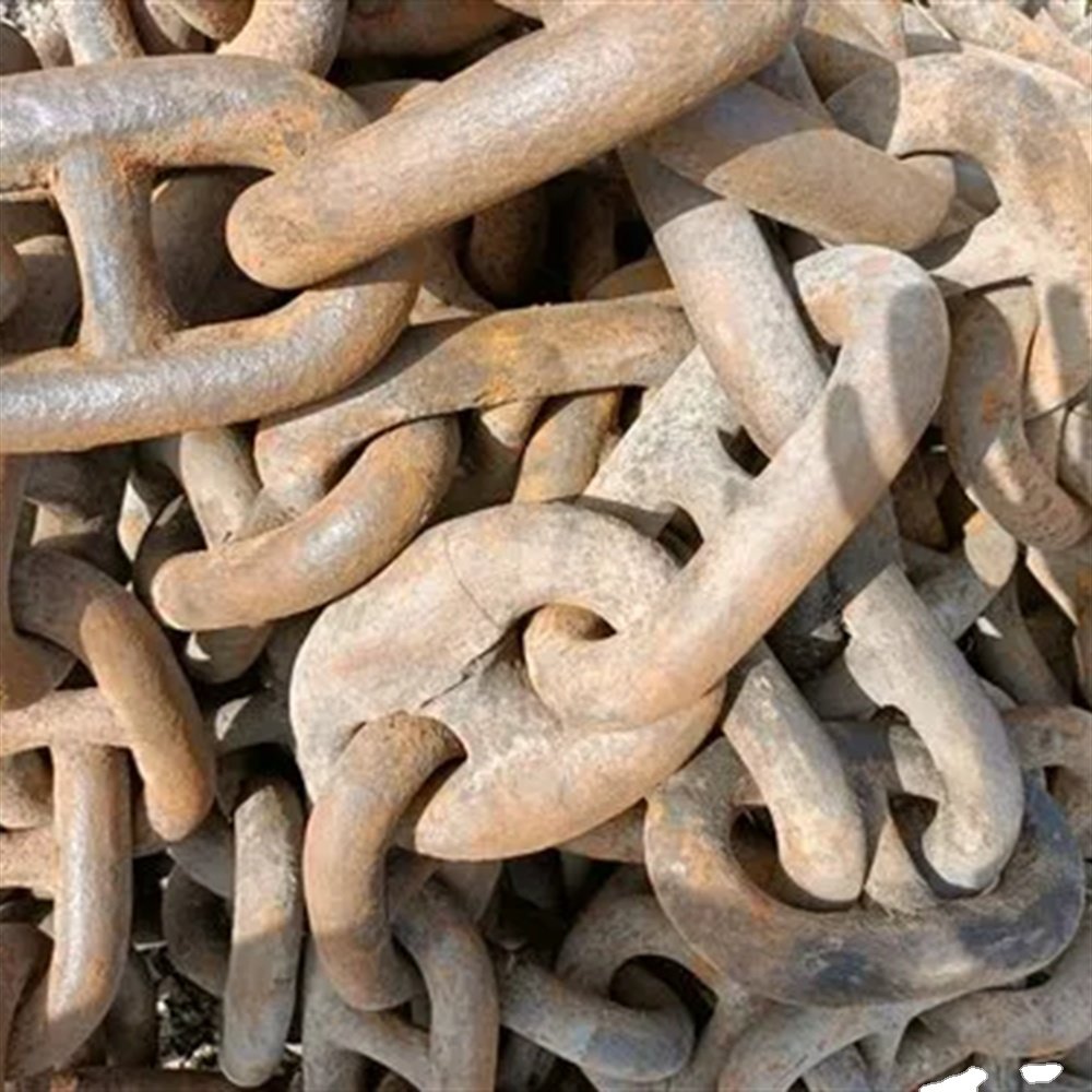 Grade 2 Zinc-Finished Welded Chain Marine Stud Ship Anchor Link for Drag Use