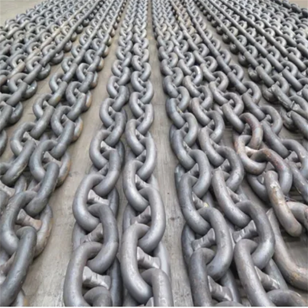 Grade 2 Zinc-Finished Welded Chain Marine Stud Ship Anchor Link for Drag Use