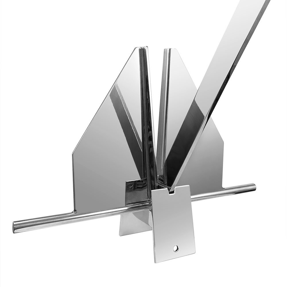 Custom Hot-Dipped Galvanized Boat Anchor Fluke Style Anchor Boat Danforth Anchor for Pontoon, Sail, Small Boat