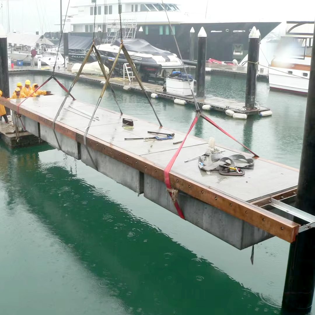 Concrete Float of Marina High Quality Jetty Concrete Floating Pontoon