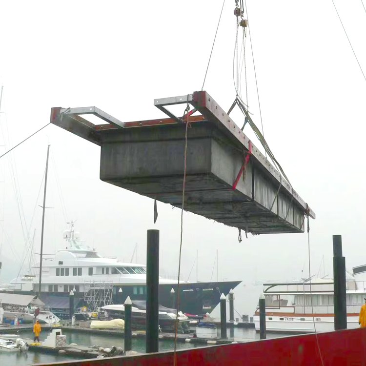 Concrete Float of Marina High Quality Jetty Concrete Floating Pontoon