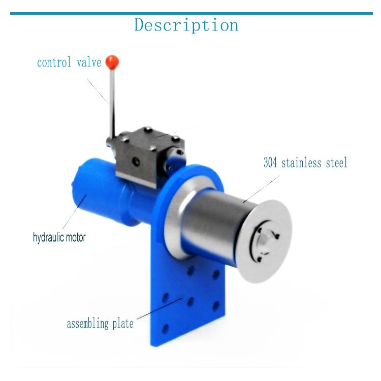 Fishing Rope Hauler Electric 24V 12V Small Hoisting Pulling Hydraulic Capstan Winch for Crane, Wrecker, Fishing Boat, Trawl