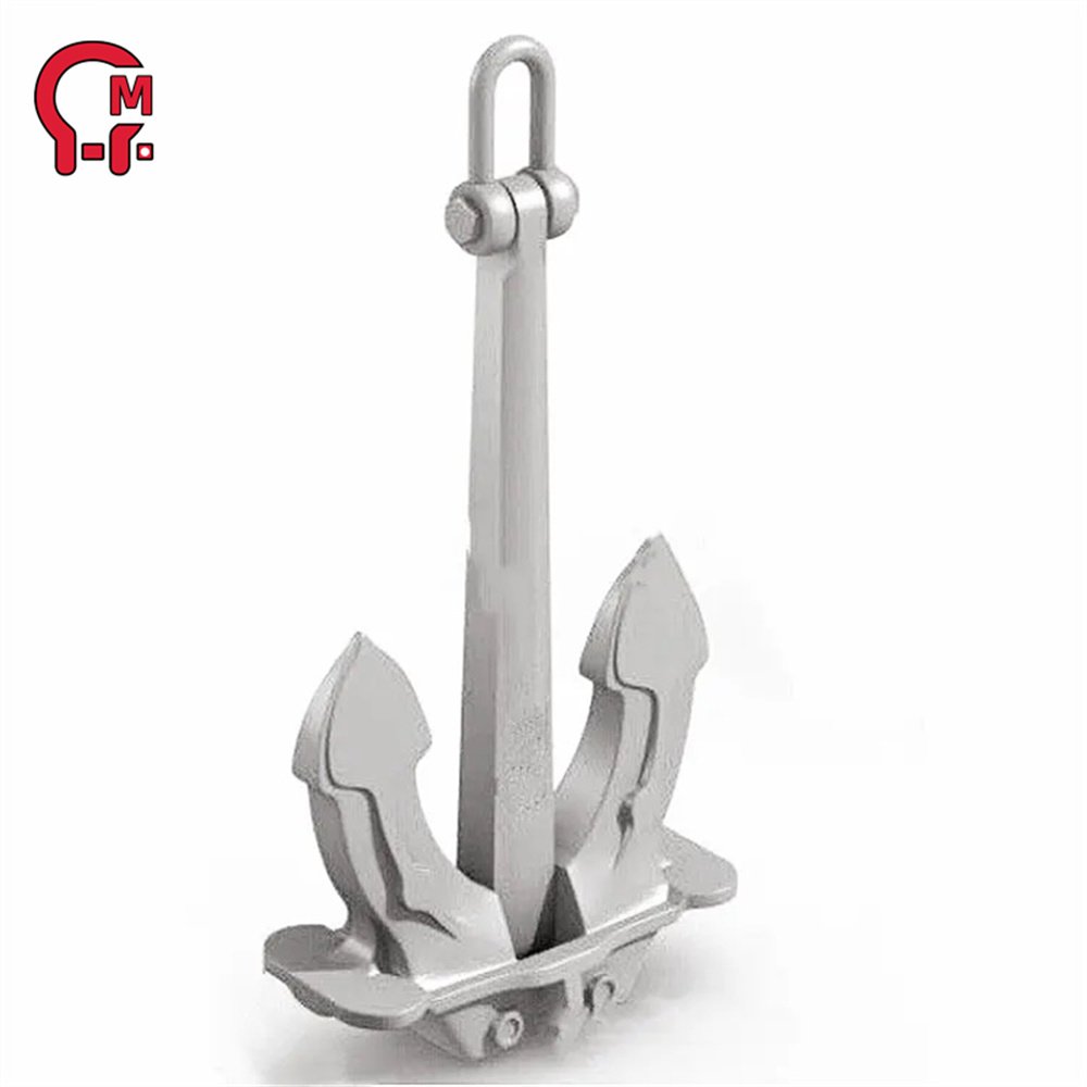HLM Super Supplier Heavy Duty Black Marine Ship Hall Anchor for Sale Boat Anchor Ship Boat Hall Anchor