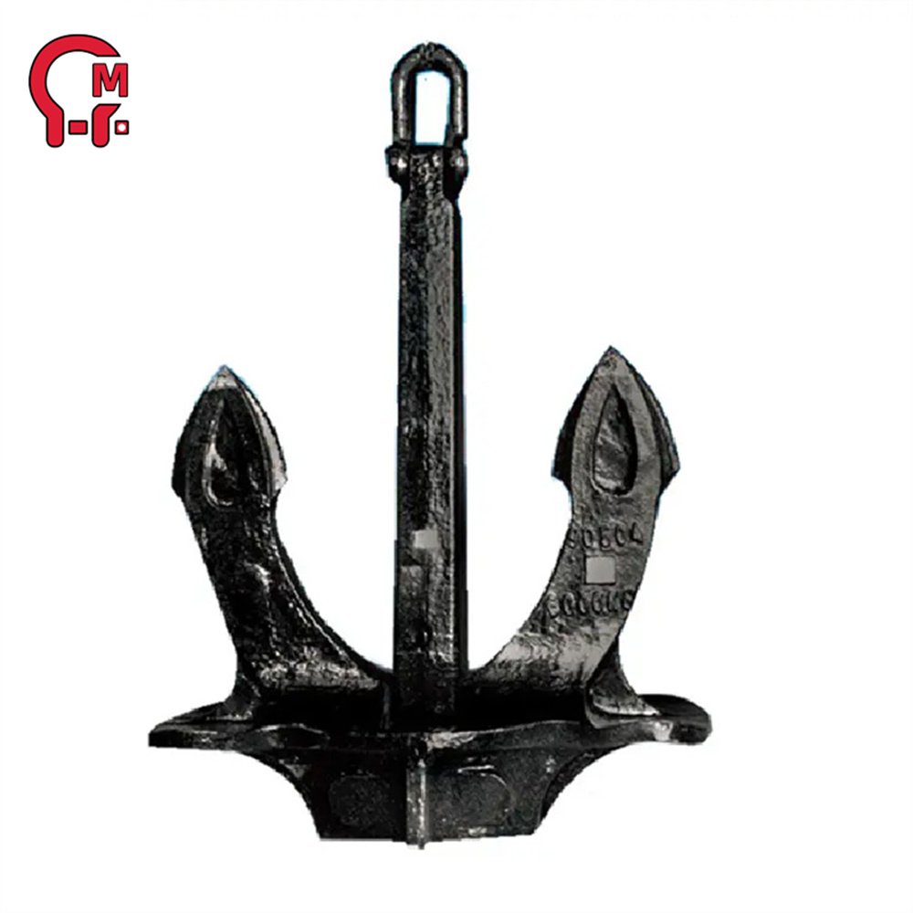 HLM Super Supplier Heavy Duty Black Marine Ship Hall Anchor for Sale Boat Anchor Ship Boat Hall Anchor