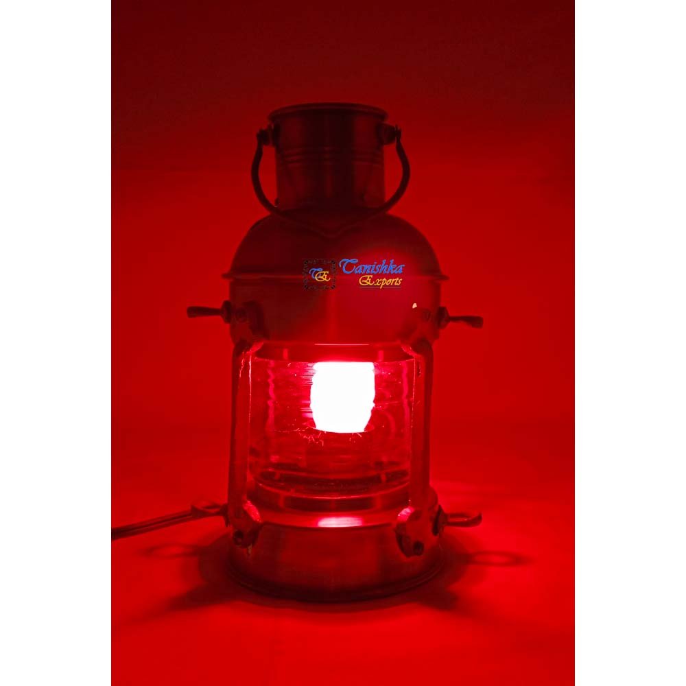 Antique Brass Ship Boat Lantern Hurricane Home and Office Decor Lamp Vintage Style Reproduction Hanging Lantern
