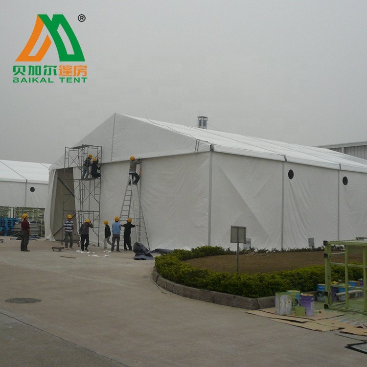 Outdoor Prefabricated Industrial Storage Hall Tent Sandwich Wall Panel Aluminum Metal Insulated Warehouse Tents