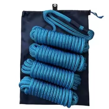2023 Top Selling Dock Lines Ropes Boat Accessories Double Braided Nylon Dock Line