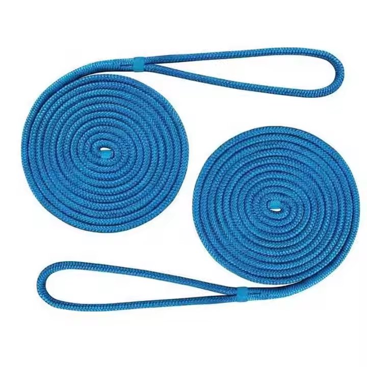 2023 Top Selling Dock Lines Ropes Boat Accessories Double Braided Nylon Dock Line