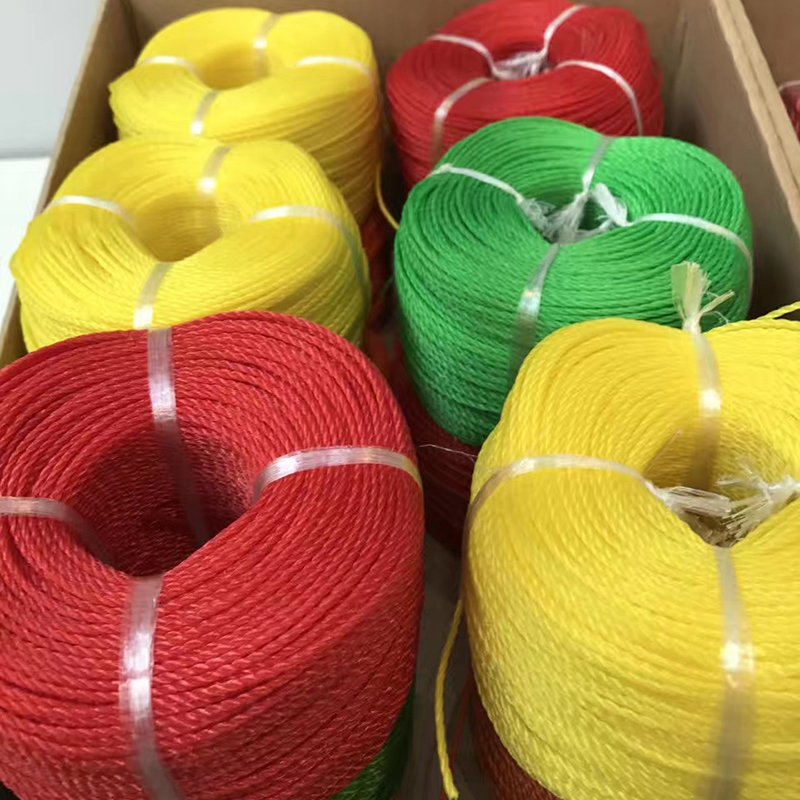 Wholesale 3 Strands Polyethylene Rope Twisted Nylon Twine PE Rope for Marine Use and Fishing Line
