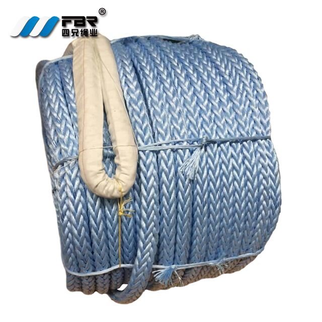 12 Strands pp Danline Polypropylene Boat Dock Rope Anchor Line With 1.8m Eye Splice on the Rope End for Mooring