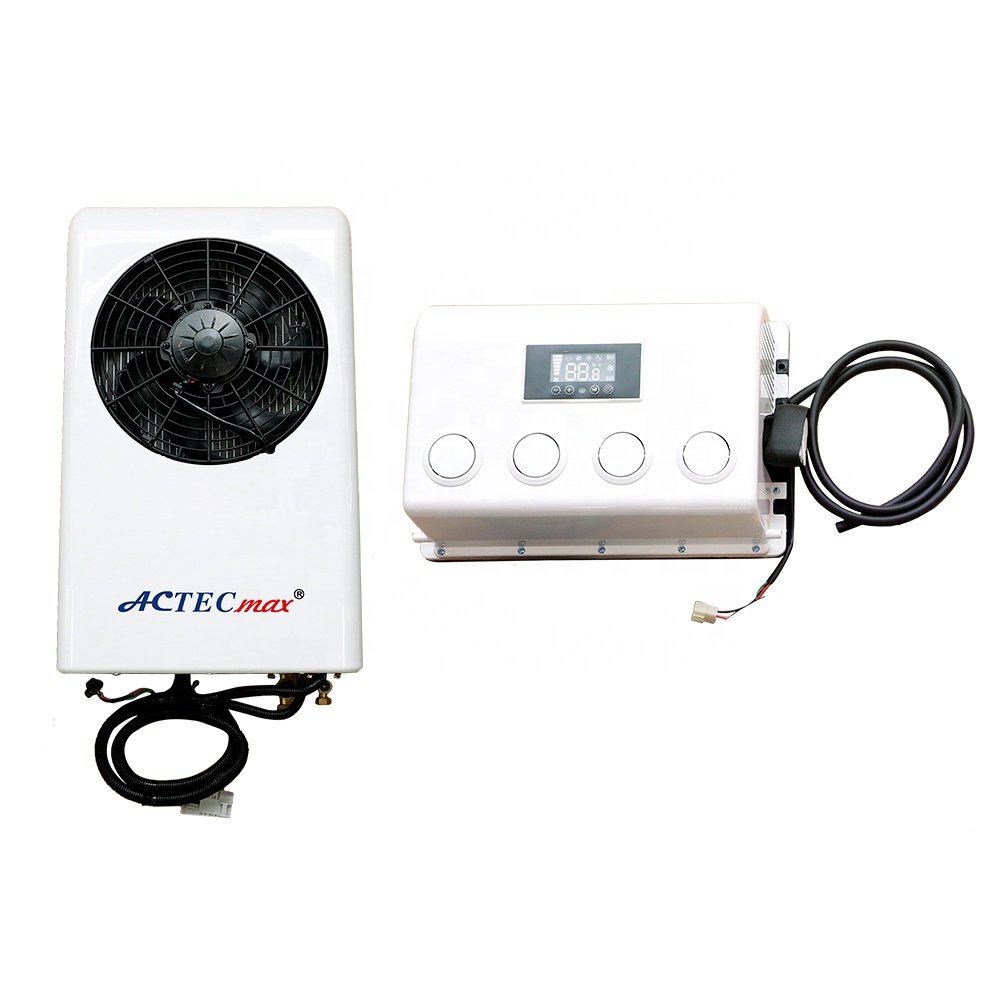 White Split Electric Parking Cooler 12V/24V AC Unit AC.161.066 Car Air Conditioner for RV Truck Cabin Electric Forklift
